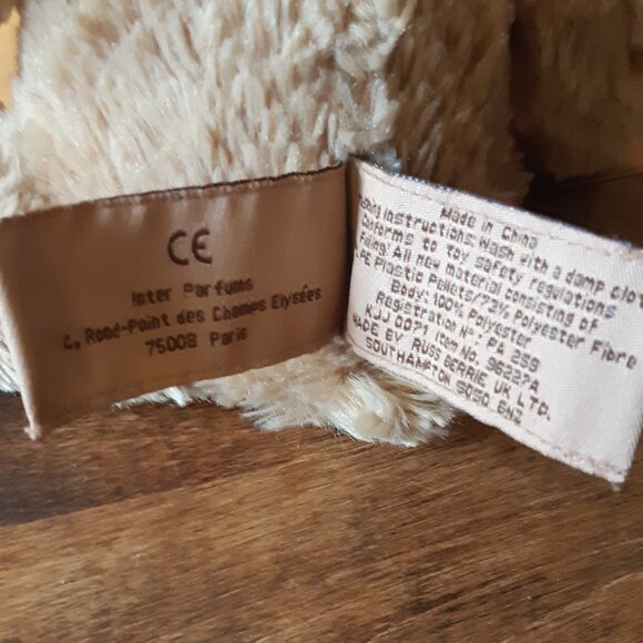 Rare! early 2000's Burberry Teddy Bear 12" Plush Russ Collab 2006 Collectible - Picture 5 of 6